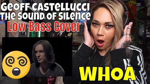 THE SOUND OF SILENCE | Bass Singer Cover | Geoff Castellucci | First Reaction | Just Jen Reacts