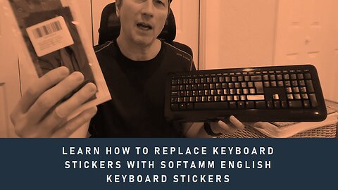 Keyboard Replacement Stickers (Softamm English 5 in 1) Set For Worn Off Letters - Review Tutorial