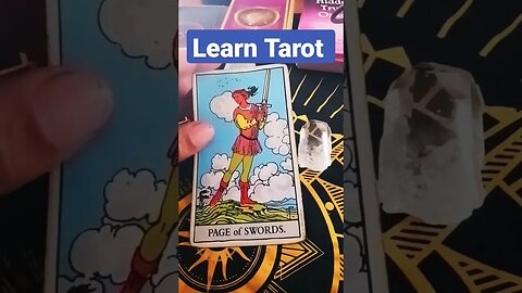 Learn Tarot : The Page of Swords #tarot