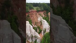 Flying over Providence Canyon State Park in southwest Georgia!