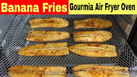 Banana Fries, Gourmia Digital French Door Air Fryer Oven