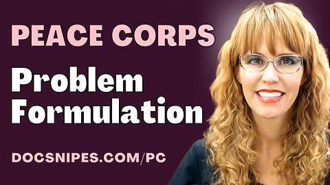 Problem Formulation PEACE CORPS | Cognitive Behavioral Therapy : Therapist Aid