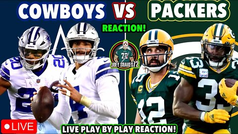 Cowboys vs Packers Reaction! LIVE PLAY BY PLAY! Eagles Fan Reaction! Joeyshakes72 Reacts!