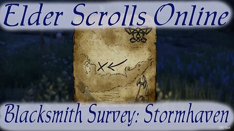 Blacksmith Survey: Stormhaven [Elder Scrolls Online]