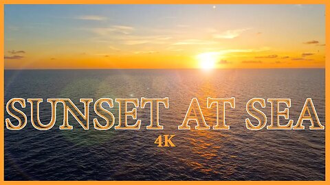 Sunset At Sea - 4K