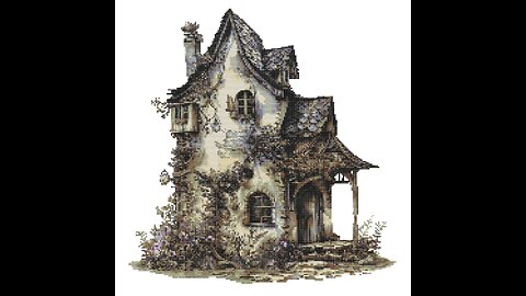 HAUNTED HOUSE Cross Stitch Pattern by Welovit | welovit.net | #welovit