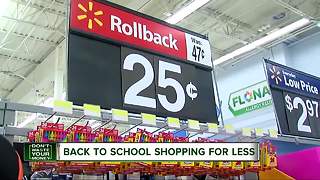 Back to school shopping for less