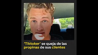 ‘Tiktoker’ crea polémica tras quejarse de sus propinas como camarero