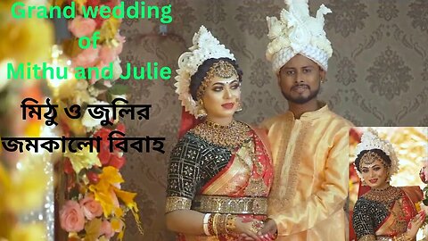 grand wedding of Mithu and Julie | মিঠু ও জুলির জমকালো বিবাহ | Grand reception