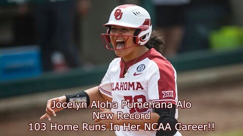 Jocelyn Alo keeps on rolling with career home run number 103, 30+ games left, how many more?