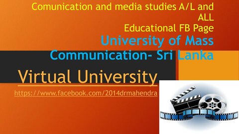 Communication and media studies - up to A/L to ALL