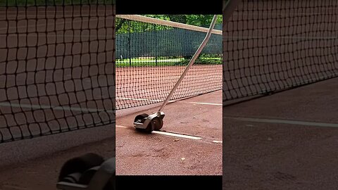 clay court line brush wheel hack #shortvideo #tennis #rolandgarros