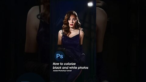 How to colorize black and white photos short #mcd #mcddesigner #adobephotoshop #shorts #short