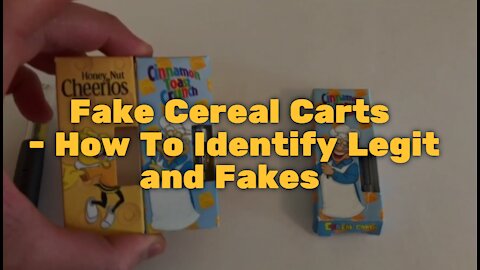 Fake Cereal Carts - How To Identify Legit and Fakes