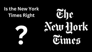 Did the New York Times get it right???