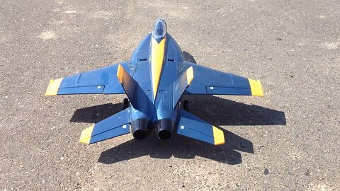 Scale Flying with my RC Blue Angel F-18 Hornet 64mm EDF Jet Plus Bonus Take-Offs and Landings