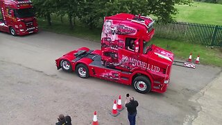 Trucks Leaving Truck Cruise Weekend - Welsh Drones Trucking