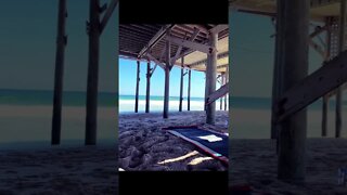 Getting peace under the pier