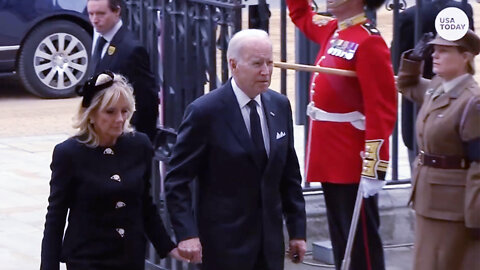 President Biden attends the funeral of Queen Elizabeth II at Westminster Abbey