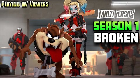 🔴 LIVE MULTIVERSUS Battle Pass GRIND 🔋 Beating Up Viewers 1 Vs 1! New TAZ Buff Is GREAT 🌪