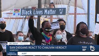 San Diegans react to Chauvin verdict