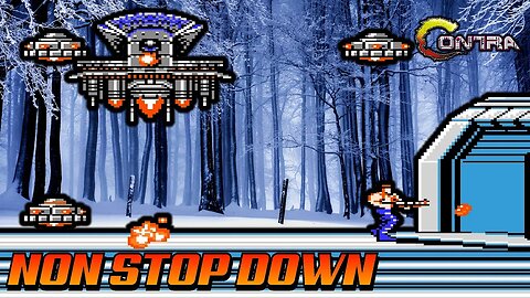 Contra gameplay Non stop Down challenge #5