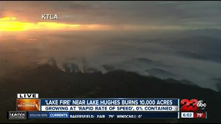 Lake Fire burning north of Castiac remains 0% contained