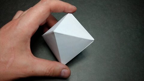 ◊ Octahedral cube — origami | An octahedron made of paper, without glue and scissors. ☑