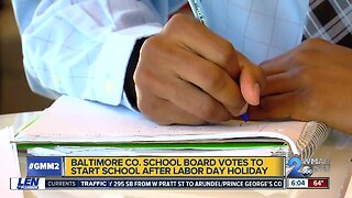 Baltimore County school board votes to keep school start date to after Labor Day
