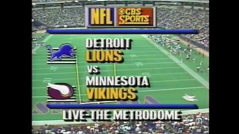 1990-10-07 Detroit Lions vs Minnesota Vikings