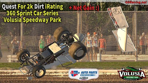 Quest for 2k iRating in the Official 360 Sprint Car Division - Volusia Speedway - iRacing Dirt