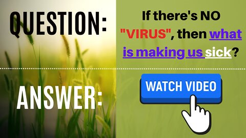 IF NO “VIRUS”, WHAT IS MAKING US SICK? | WHY DO PEOPLE *appear to* GET SICK AT THE SAME TIME?