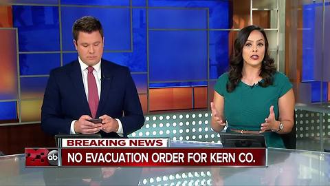 Emergency Services says there is no emergency evacuation in Kern County
