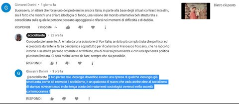 Risposta al commento di Giovanni Donini