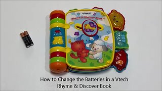 How to Change the Batteries in a Vtech Rhyme & Discover Book