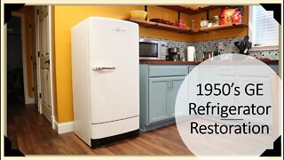 TNT #121: 1940 - 1950's Vintage GE Refrigerator / Fridge Restoration Part II of II