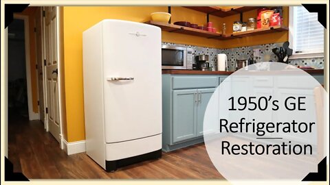 TNT #121: 1940 - 1950's Vintage GE Refrigerator / Fridge Restoration Part II of II