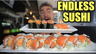 "YOU ATE THAT MUCH?" ALL YOU CAN EAT SUSHI CHALLENGE (Destroyed) | Sushi & Sashimi