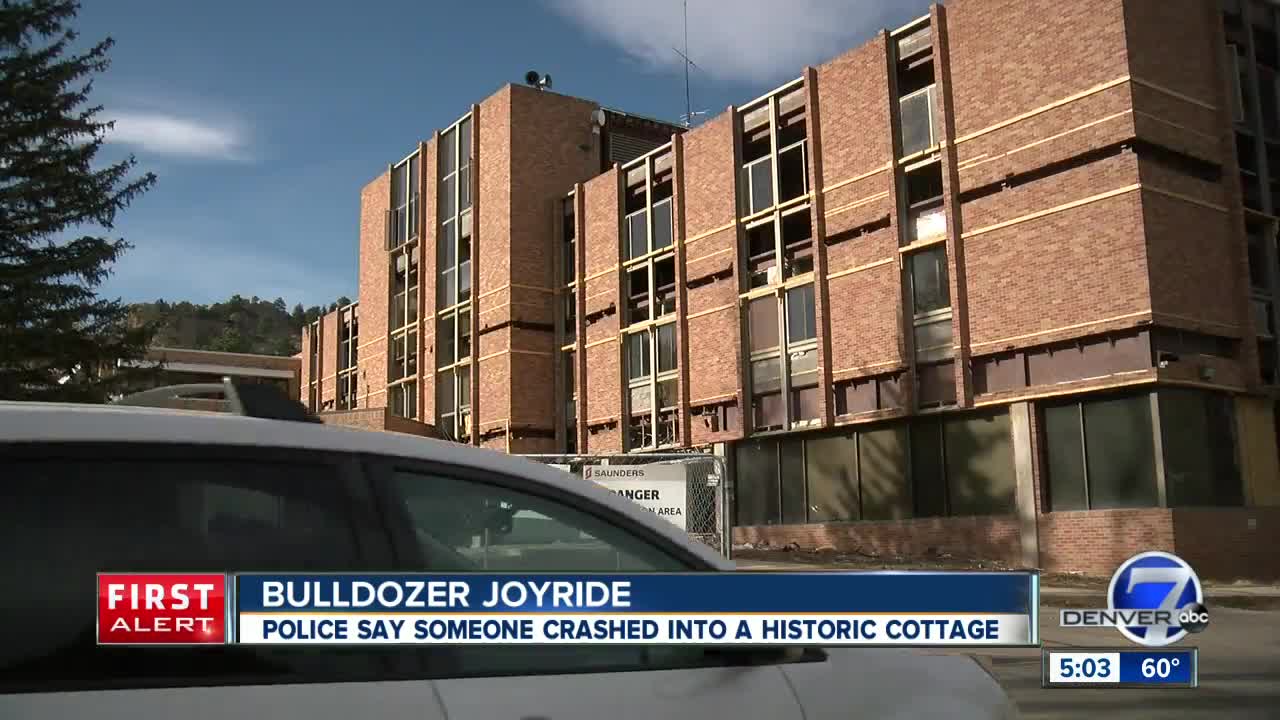 Bulldozer bandit blasts historic building in Boulder
