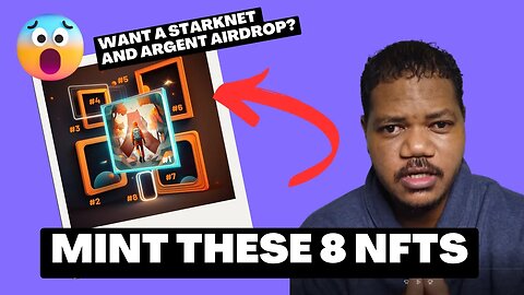 A Likely Starknet & Argent Airdrop? Mint The First Of These 8 NFTs! Limited Time!