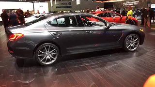 Exploring the Genesis G70 at the North American International Auto Show