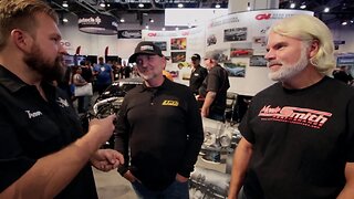 Drag Week Champions in Gear Vendors Display at SEMA 2017 Dave Schroeder Jeff Lutz Video V8TV