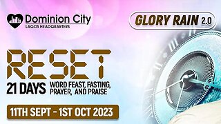 Glory Rain | Morning Belt | Thursday, 21st September 2023 | Dominion City Lagos