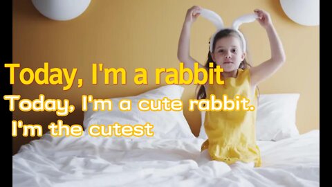 Today, I'm a cute rabbit. I'm the cutest