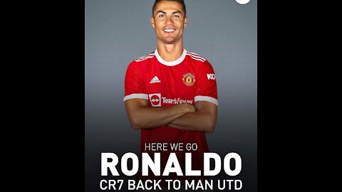 Ronaldo back to his house man united 💖👋