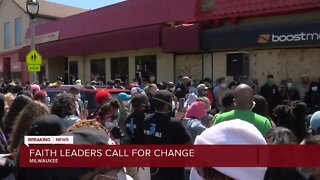 Faith leaders call for change in peaceful march Sunday