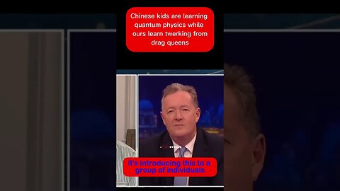 Chinese kids are learning quantum physics while ours learn twerking from drag queens #redpill