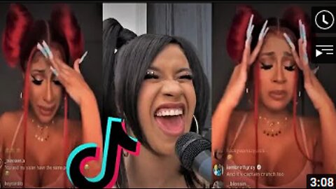 Cardi B Funny Video - 100%