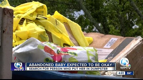 UPDATE: Baby found alive in dumpster in suburban Boca Raton is one day old