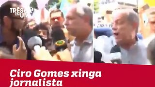 Ciro Gomes xinga jornalista em Roraima